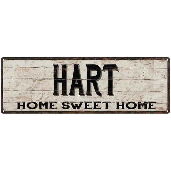 HART Rustic Home Sweet Home Sign Gift 6x18 Metal Decor 106180084196