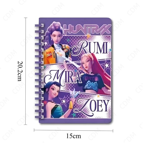 New Anime K-pops s s Rumi Mira Zoey Portable Notebook A5 High Beauty Color Page Creative Stationery Christmas Gift