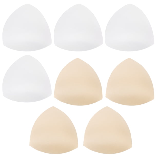 4 pares de sujetador inserciones transpirable esponja sujetador inserciones deportes sostén almohadilla para mujeres