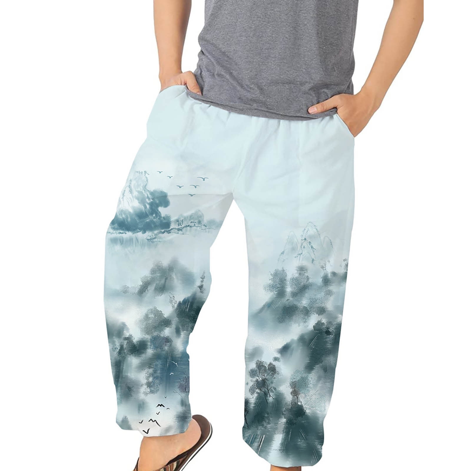 Workout Pants for Men Sweatpants for Men Men's Fashion Bloomers Loose ...