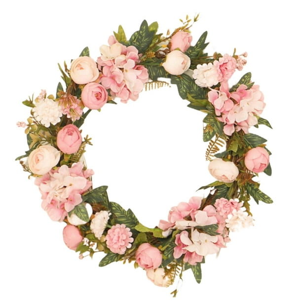 Hanging Camellia Bud Wreath Loop Artificial Flowers Round Hydrangea Welcome For Wedding Indoor Outdoor Living Room Wall Mirror Pink Com - Artificial Flower Wall Mirror Hanging Camellia Bud Wreath Loop Artificial Flowers Round Hydrangea Welcome For Wedding Indoor Outdoor Living Room Wall Mirror Pink Com - Artificial Flower Wall Mirror