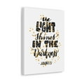 thumbnail image 3 of Scripture Walls John 1:5 The Light Shines Bible Verse Canvas Christian Wall Art Ready to Hang, 3 of 13