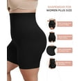thumbnail image 4 of MANIFIQUE Plus Size Shapewear Tummy Control High Waisted Girdle Body Shaper Shorts Thigh Slimming, 4 of 6