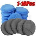 thumbnail image 2 of 10Pcs Car Detailing Applicator Pads Car Care Waxing Polish Sponges Soft Microfiber Round Pocket Foam Sponges Car Cleaning Tools, 2 of 10