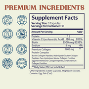 Grow Vitamin Collagen Multi-Capsules with Biotin & Vitamin C, 90 Count