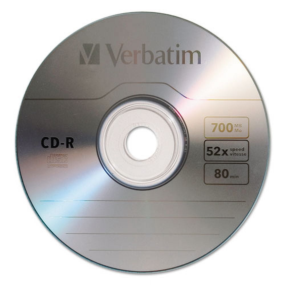 Cd-R Recordable Disc, 700 Mb/80min, 52x, Spindle, Silver, 50/pack | Bundle of 5