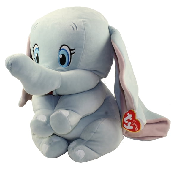 Ty Beanie Baby Sparkle Disney - DUMBO the Elephant (Regular Size 6" Plush)(BONUS 1 FUN CHOPS & 1 TY CARD)
