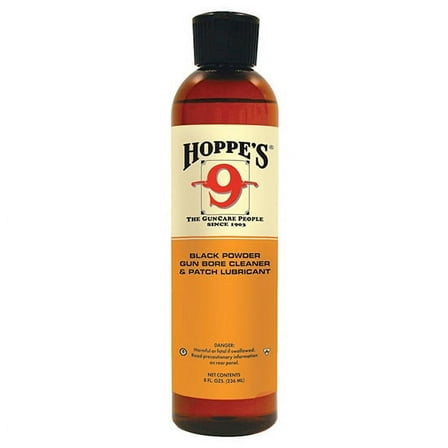 Hoppes No. 9 Black Powder Gun Bore Cleaner and Patch Lubricant, 8 oz. Bottle