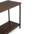 thumbnail image 4 of Simpli Home Skyler 54 inch Wide Solid Mango Wood Industrial Console Sofa Table in Dark Cognac Brown, 4 of 6