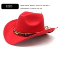 thumbnail image 3 of KelaJuan Wide Brim Floppy Hat Western Hat Wool Felt Bowler Cap Classic Vintage Bowler Hat for Adults, 3 of 4