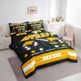 thumbnail image 3 of Homewish Football Print Twin Bedding Sets 7-Piece for Female Men Adults,Sport Theme Bedding Comforter Set Microfiber,Ball Gamer Breathable Sheet Sets,Ultra Soft Home Decor,Reversible, 3 of 8