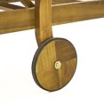 thumbnail image 6 of Daisy Outdoor Chaise Lounge with Weather Resistant Cushion, Set of 2, Teak Finish and Orange, 6 of 8