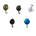 thumbnail image 4 of relayinert Door Hanging Hook Hanger Suction Cup Key Bathrobe Storage Rack Heavy Duty Coat Umbrella Accessory for Kitchen Bedroom Gold 1Set, 4 of 6