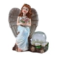 thumbnail image 1 of Estatuilla de Ángel creativa, estatua de Ángel 3D vívida, lámpara Solar artística para dormitorio, hogar, oficina, escritorio, decoración de jardín, Sunnimix Escultura de estatuilla de ángel, 1 of 8