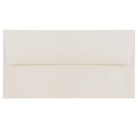 JAM Paper Monarch Strathmore Invitation Envelopes with Square Flap, 3 7/8 x 7 1/2, Bright White Wove, Bulk 1000/Carton