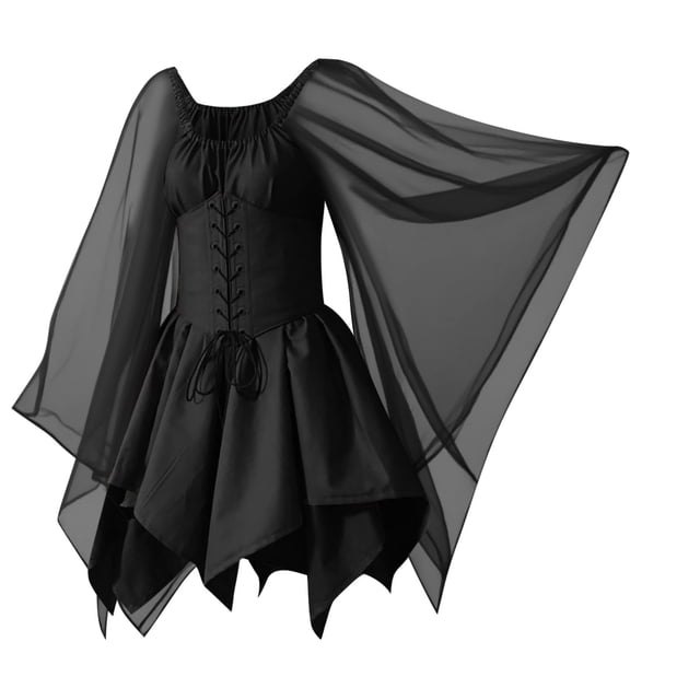 Robe de Costume Renaissance pour Femme avec Ceinture pour Cosplay d'Halloween