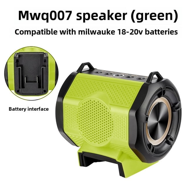 Altavoz Bluetooth Inalámbrico Reproductor MP3 Altavoz Amplificador para Makita/Dewalt/Milwaukee/Bosch Batería Li-ion de 18V 20V