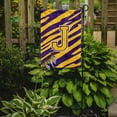 thumbnail image 2 of Monogram - Tiger Stripe - Purple Gold Initial J Monogram Initial Flag Garden, 2 of 2