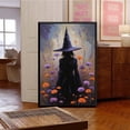 thumbnail image 3 of JFHCQJPK Witch in the Forest Halloween Print Wall Art Poster Witch Decor Vintage Print Dark College Wall Art Victorian Gothic Room Decor Canvas Wall Print8x12in Metal blackFramed, 3 of 8