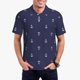 thumbnail image 1 of Balery Anchor Heart Blue Camisa Polo de Hombre con Estampado, de Manga Corta y Tejido Medio, Camisa Tipo Golf Polo-Small, 1 of 6