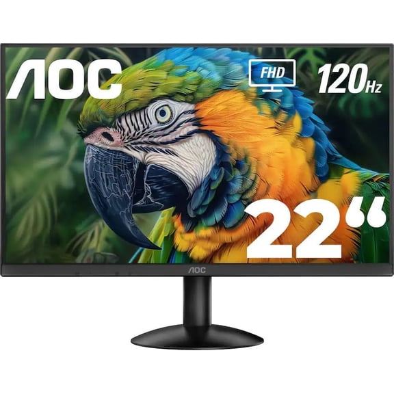 Restored AOC 22B2HM2 22 Inch FHD Monitor 100Hz Refresh Rate HDR Widescreen VA Panel (Refurbished)