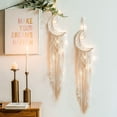 thumbnail image 1 of 2 PCS Moon Dream Catcher with Lights, Boho Decor, Home Decor, Room Decor, Teen Girl Room Decor, Gifts for Girls, Gifts for Women., 1 of 7