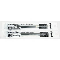 2 Pk Pentel LR10-A EnerGel Refills, 1.0 mm Bold, Black