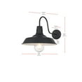 thumbnail image 2 of Elegant Lighting Rayan 14 Inch Outdoor Wall Sconce In Black, 2 of 8