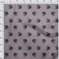 thumbnail image 4 of oneOone Silk Tabby Gray Fabric Floral Craft Projects Decor Fabric Printed By The Yard 42 Inch Wide, 4 of 4
