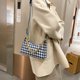 thumbnail image 3 of Retro Plaid Pattern Messenger Tote Bag Mujer PU Cadena Hobo Hobo (Azul) Tmvgtek Para estrenar, 3 of 9