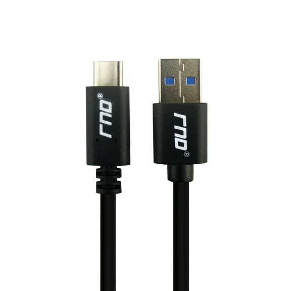 RNDs USB-C to USB-A (3.0) Long Fast Charger Cable (1.5ft) with 56k Ohm Pull-up Resistor for: Google (Pixel, Pixel XL), HTC, LG, OnePlus, Samsung Galaxy (S8, S8 Plus) and all Type C devices (black)