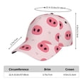thumbnail image 5 of Goofa Pig Noses Printed Baseball Cap for Men and Women - Adjustable Unisex Hat for Sports and Casual Wear,Sun protection Casual Outdoor Everyday Fashion Cap, 5 of 9