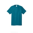 thumbnail image 4 of Port & Company Men's Core Cotton Classic Comfort and Relabeling Casual T-Shirts Teal Medium, 4 of 5