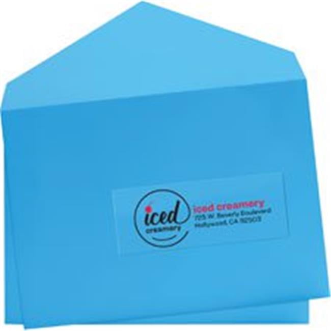 avery ave6522 easy peel high gloss mailing labels clear