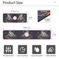 thumbnail image 3 of Yayeee Faucet Mat for Kitchen Sink 14.7" Diatomite Long Splash Guard Pad, Black Astronaut Record, 3 of 7