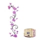 thumbnail image 1 of 3D Moda DIY Calcomanía Rose Flower Pegatinas de Pared Adhesivo Panel de Pared Floral Wallpaper para el Fondo en el Dormitorio Sala de estar Decoración para el Hogar (Light Purple), 1 of 4