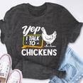 thumbnail image 6 of EcoLoom Yep I Talk To Chickens Chicken Lover Farming Short Sleeve Unisex T Shirt, 6 of 6