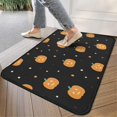 thumbnail image 4 of Halloween Pumpkin Non Slip Washable Door Mat Horror Pumpkin Ghost Doormat Funny for Door Kitchen Bathroom Bedroom Crystal Velvet 30x17 Inches, 4 of 7