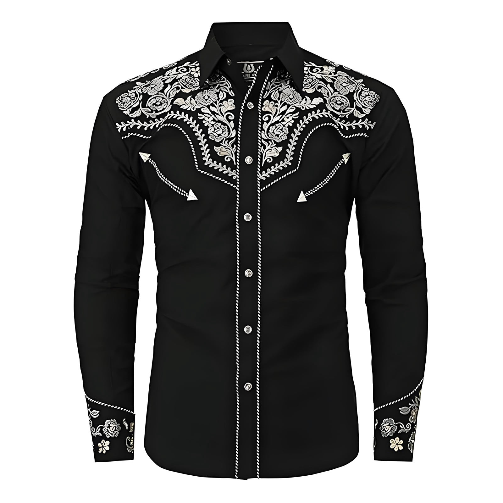 Chemise Western à Manches Longues boutonnée pour garçons, Style Cowboy, idéale pour Les Enfants et Les Jeunes.8