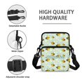 thumbnail image 7 of FUIALDOLG Polyester Crossbody Bag Zipper Portable Crossbody Purse for Travel, Honeycomb Pattern Print Cell Phone Bag, 7 of 7