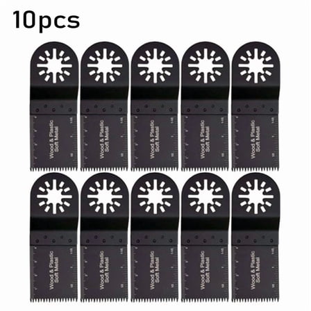 10pcs Multitool Saw Blade Oscillating Blade Tool For Fein Makita RIDGID Ryobi Milwaukee Multi 50-54HRC Wood Cutting Kit