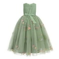 thumbnail image 2 of IDOPIP Flower Girl Dresses for Wedding Sleeveless Cutout Tulle Princess Pageant Birthday Party Gown 3-14Y, 2 of 8