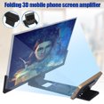 thumbnail image 2 of 14 Inch Folding Mobile Phone Screen Magnifier 3D HD Screen Amplifier Stand Bracket Home, 2 of 6
