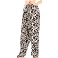 thumbnail image 3 of Sakkas Akilla Women's Loose Printed Yoga Elephant Pants Elastic Waist w/Pocket - Black - One Size, 3 of 5