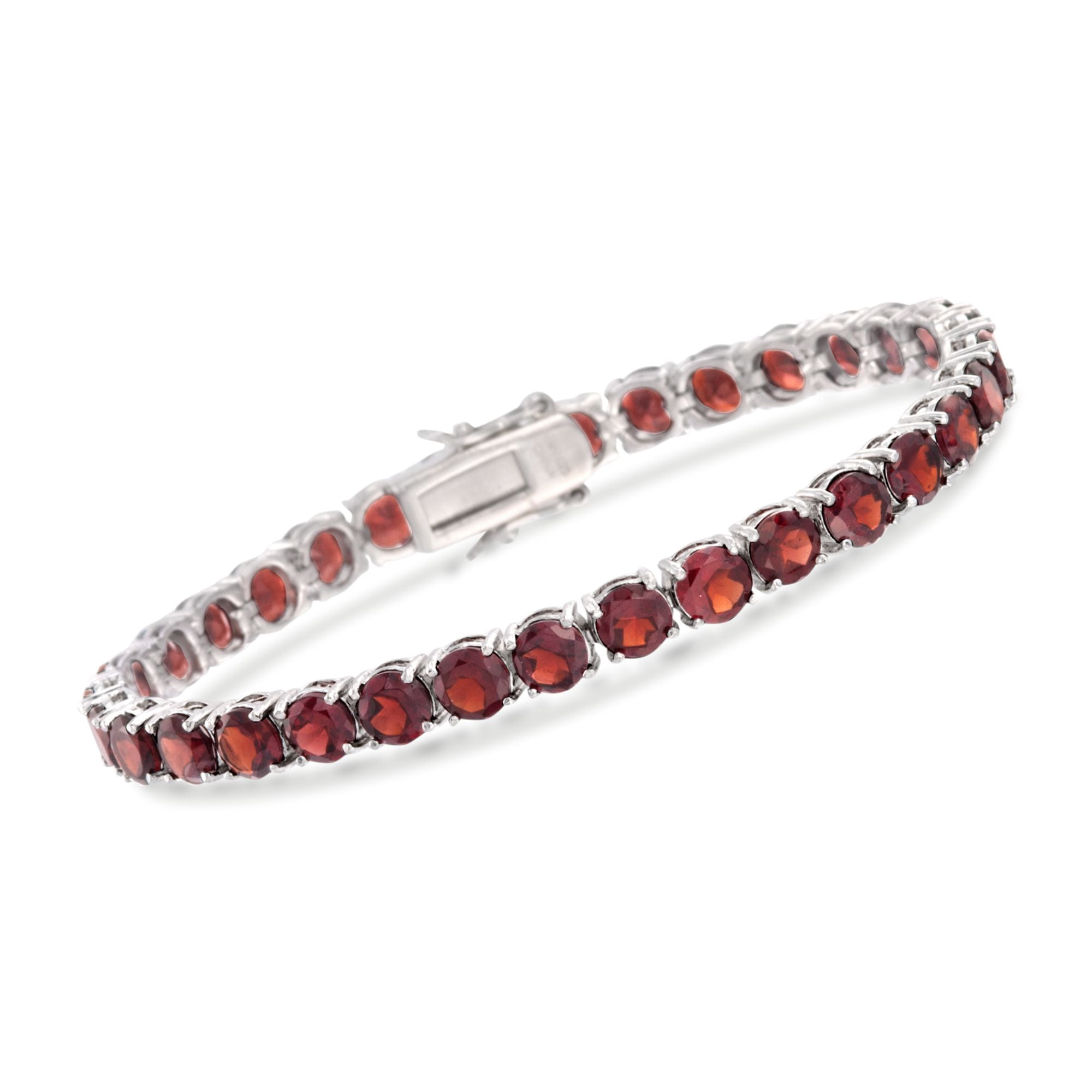 Ross-Simons - Ross-Simons 19.20 Ct. T.w. Garnet Tennis Bracelet In ...