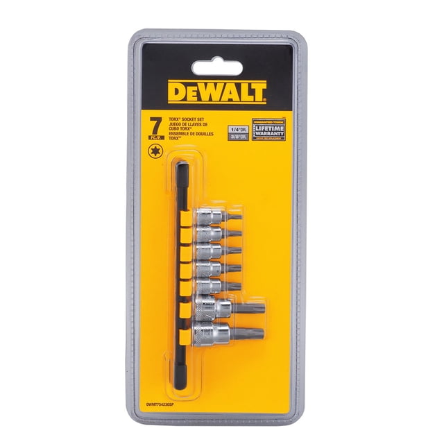 Juego de enchufes DEWALT DWMT 7PC TORX 1/4 3/8 DR