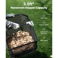 thumbnail image 5 of KFFKFF Push Lawn Sweeper, 21 inch Leaf & Grass Collector with 3.5 cu. ft. Mesh Collection Bag and Dual Spinning Brushes, 5 of 9
