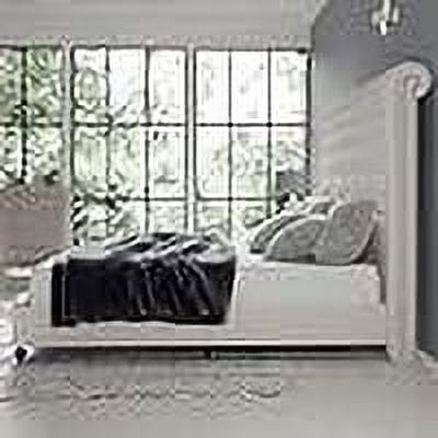 Merluxy King Bed Frame with 59.1" Sleigh Headboard,Velvet Upholstered,No Box Spring Needed,Cream