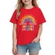 thumbnail image 1 of Camiseta Gráfica de la Temporada de la Escuela de las Niñas de los Niños de Manga Corta, Linda Impresión de la Camiseta Casual para los Niños 3-10 Años de Uso Diario, 1 of 9