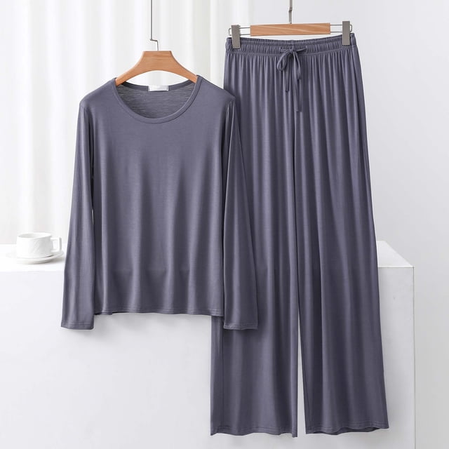 Weiqiqre Pyjama pour Femmes Ensemble Assorti Ensembles d'Été Manches Courtes Ensemble de Détente Femmes